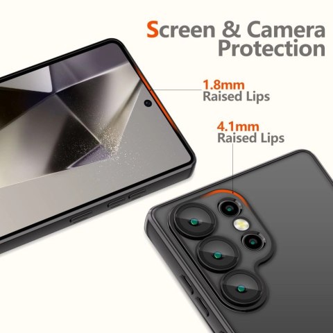 Etui Tech-Protect MagFlex na Samsung Galaxy S25 Ultra - przezroczysto-czarne