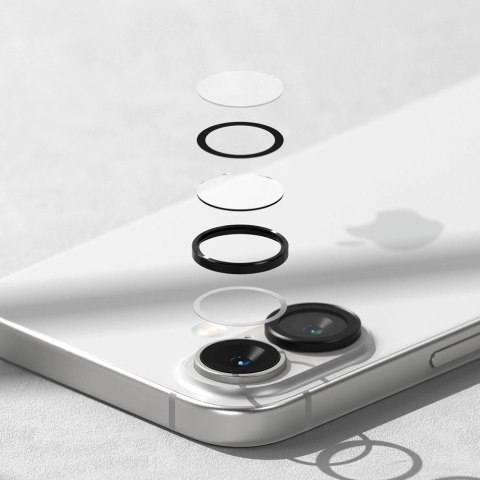 Ochronne nakładki Ringke Camera Frame Protector 2-pack na iPhone 16 / 16 Plus - czarny Ochronne nakładki Ringke Camera Frame Protector 2-pack na iPhone 16 / 16 Plus - czarny