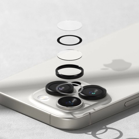 Ochronne nakładki Ringke Camera Frame Protector 2-pack na iPhone 16 Pro / 16 Pro Max - czarny