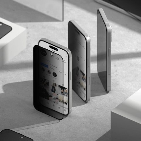 Szkło prywatyzujące Ringke Easy Slide 2-pack na iPhone 15 / 16 Szkło prywatyzujące Ringke Easy Slide 2-pack na iPhone 15 / 16
