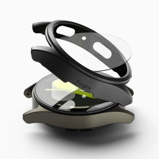 Zestaw etui+szkło Ringke Slim & Tempered Glass na Samsung Galaxy Watch 7 44 mm - czarny