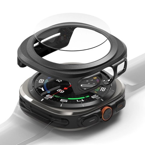 Zestaw etui+szkło Ringke Slim & Tempered Glass na Samsung Galaxy Watch Ultra 47 mm - czarny Zestaw etui+szkło Ringke Slim & Tempered Glass na Samsung Galaxy Watch Ultra 47 mm - czarny