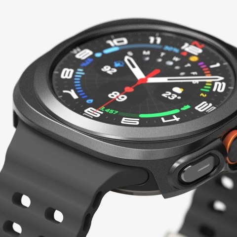 Zestaw etui+szkło Ringke Slim & Tempered Glass na Samsung Galaxy Watch Ultra 47 mm - czarny Zestaw etui+szkło Ringke Slim & Tempered Glass na Samsung Galaxy Watch Ultra 47 mm - czarny