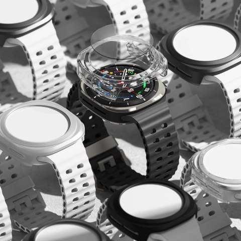Zestaw etui+szkło Ringke Slim & Tempered Glass na Samsung Galaxy Watch Ultra 47 mm - czarny Zestaw etui+szkło Ringke Slim & Tempered Glass na Samsung Galaxy Watch Ultra 47 mm - czarny