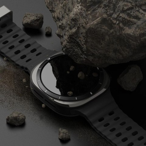 Zestaw etui+szkło Ringke Slim & Tempered Glass na Samsung Galaxy Watch Ultra 47 mm - czarny Zestaw etui+szkło Ringke Slim & Tempered Glass na Samsung Galaxy Watch Ultra 47 mm - czarny