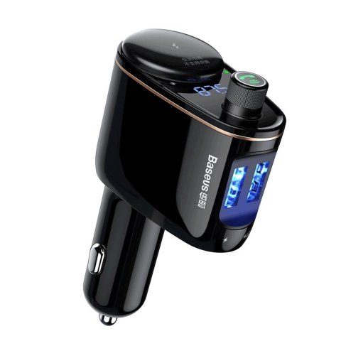 Baseus transmiter FM Locomotive S-06 Bluetooth MP3 ładowarka samochodowa czarna Baseus transmiter FM Locomotive S-06 Bluetooth MP3 ładowarka samochodowa czarna