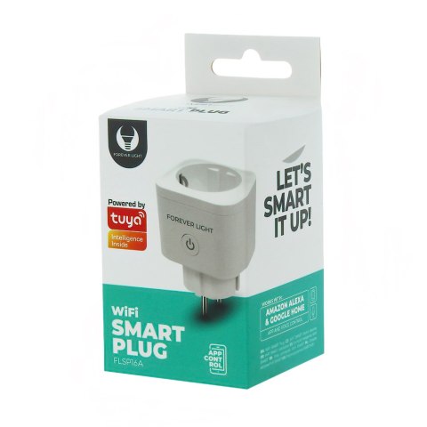 Forever Light Gniazdo Sieciowe WiFi Smart 240V 16A - FLSP16A Forever Light Gniazdo Sieciowe WiFi Smart 240V 16A - FLSP16A