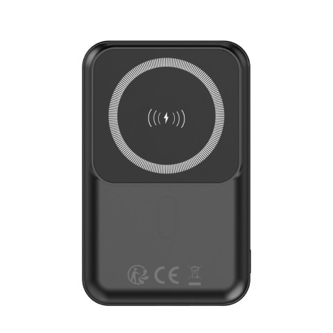 Forever power bank bezprzewodowy MATB-100 PD QC 22.5W 10000 mAh czarny magnetyczny