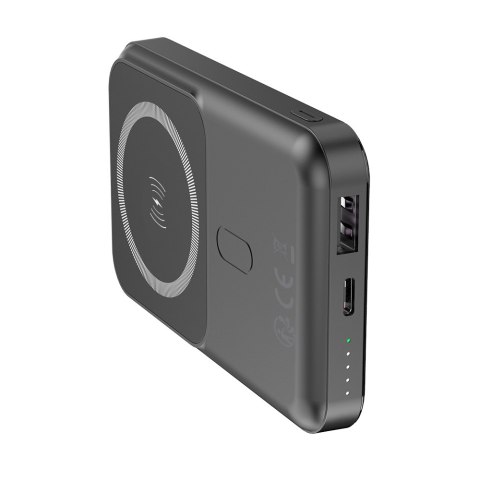 Forever power bank bezprzewodowy MATB-100 PD QC 22.5W 10000 mAh czarny magnetyczny