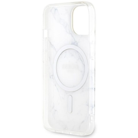 Guess nakładka do iPhone 14 6,1" GUHMP14SPCUMAH biała hard case Marble MagSafe Guess nakładka do iPhone 14 6,1" GUHMP14SPCUMAH biała hard case Marble MagSafe