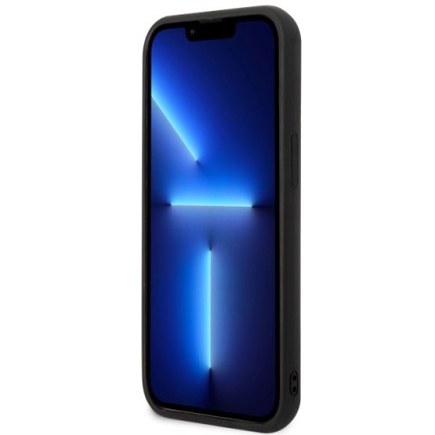 Karl Lagerfeld nakładka do iPhone 14 6,1" KLHCP14S3DRKINK czarna hardcase Rubber Ikonik 3D