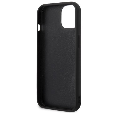Karl Lagerfeld nakładka do iPhone 14 6,1" KLHCP14S3DRKINK czarna hardcase Rubber Ikonik 3D
