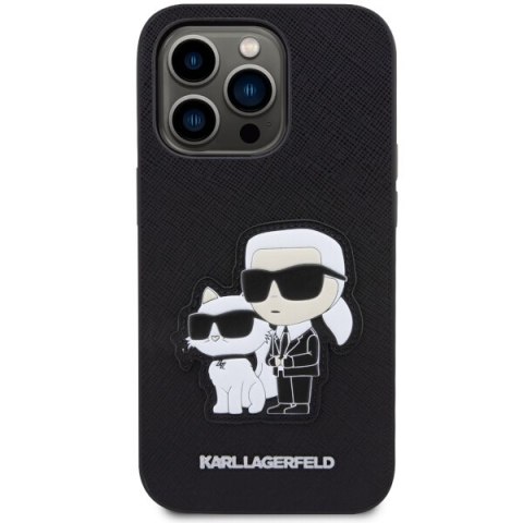 Karl Lagerfeld nakładka do iPhone 14 Pro 6,1" KLHCP14LSANKCPK czarna hardcase Saffiano Karl & Choupette Karl Lagerfeld nakładka do iPhone 14 Pro 6,1" KLHCP14LSANKCPK czarna hardcase Saffiano Karl & Choupette