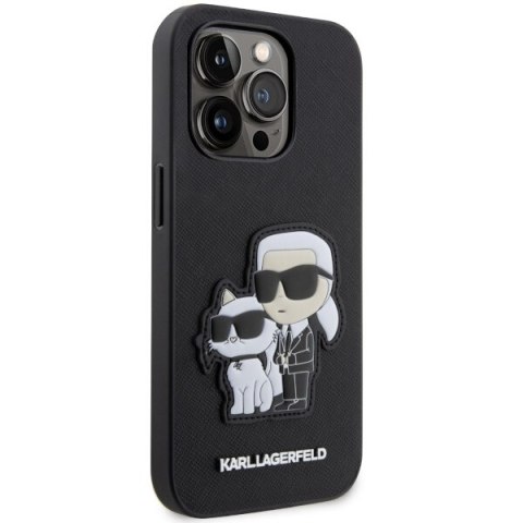 Karl Lagerfeld nakładka do iPhone 14 Pro 6,1" KLHCP14LSANKCPK czarna hardcase Saffiano Karl & Choupette Karl Lagerfeld nakładka do iPhone 14 Pro 6,1" KLHCP14LSANKCPK czarna hardcase Saffiano Karl & Choupette