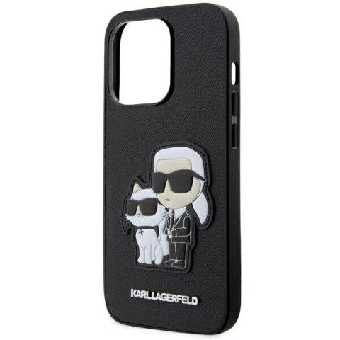 Karl Lagerfeld nakładka do iPhone 14 Pro 6,1" KLHCP14LSANKCPK czarna hardcase Saffiano Karl & Choupette Karl Lagerfeld nakładka do iPhone 14 Pro 6,1" KLHCP14LSANKCPK czarna hardcase Saffiano Karl & Choupette