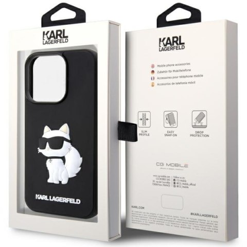 Karl Lagerfeld nakładka do iPhone 14 Pro Max 6,7" KLHCP14X3DRKHNK czarna hardcase Rubber Choupette 3D Karl Lagerfeld nakładka do iPhone 14 Pro Max 6,7" KLHCP14X3DRKHNK czarna hardcase Rubber Choupette 3D