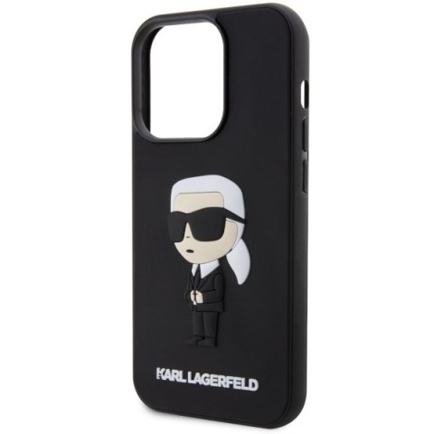 Karl Lagerfeld nakładka do iPhone 14 Pro Max 6,7" KLHCP14X3DRKINK czarna hardcase Rubber Ikonik 3D Karl Lagerfeld nakładka do iPhone 14 Pro Max 6,7" KLHCP14X3DRKINK czarna hardcase Rubber Ikonik 3D