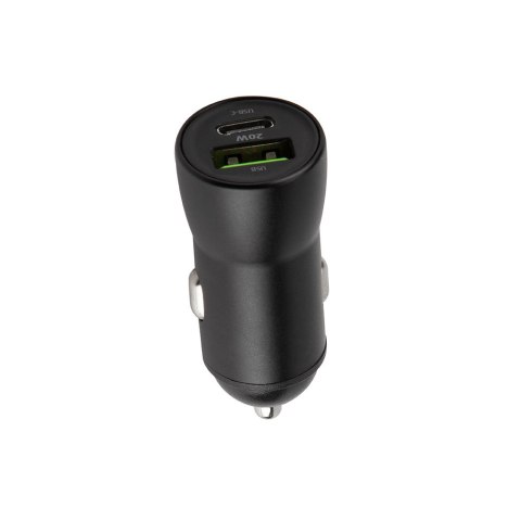 Maxlife ładowarka samochodowa PD QC MXCC-04 1x USB-C 1x USB 20W czarna + kabel USB-C - USB-C 60W Maxlife ładowarka samochodowa PD QC MXCC-04 1x USB-C 1x USB 20W czarna + kabel USB-C - USB-C 60W