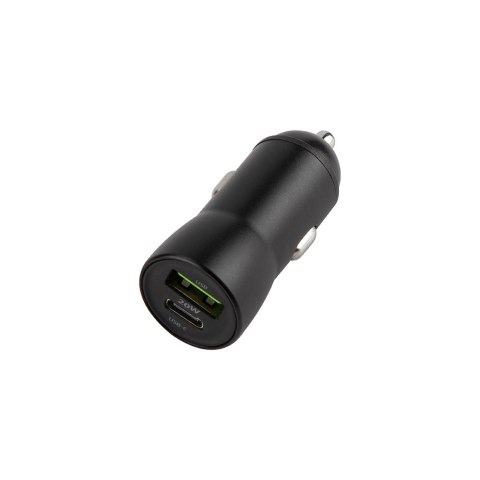 Maxlife ładowarka samochodowa PD QC MXCC-04 1x USB-C 1x USB 20W czarna + kabel USB-C - USB-C 60W Maxlife ładowarka samochodowa PD QC MXCC-04 1x USB-C 1x USB 20W czarna + kabel USB-C - USB-C 60W