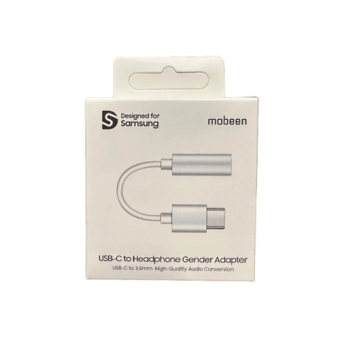 Adapter Samsung GP-TGU023AE DAC USB-C do mini jack 3.5mm - biały Adapter Samsung GP-TGU023AE DAC USB-C do mini jack 3.5mm - biały