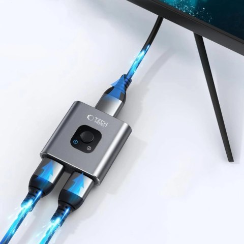 Adapter Tech-Protect HB07 HUB Adapter 2w1 HDMI 4K 60HZ - szary Adapter Tech-Protect HB07 HUB Adapter 2w1 HDMI 4K 60HZ - szary