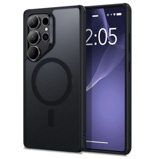Etui ESR Classic Hybrid Halolock MagSafe na Samsung Galaxy S25 Ultra - półprzezroczysto-czarne