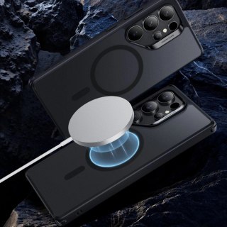 Etui ESR Classic Hybrid Halolock MagSafe na Samsung Galaxy S25 Ultra - półprzezroczysto-czarne