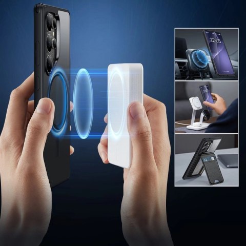 Etui ESR Classic Hybrid Halolock MagSafe na Samsung Galaxy S25 Ultra - przezroczysto-czarne Etui ESR Classic Hybrid Halolock MagSafe na Samsung Galaxy S25 Ultra - przezroczysto-czarne