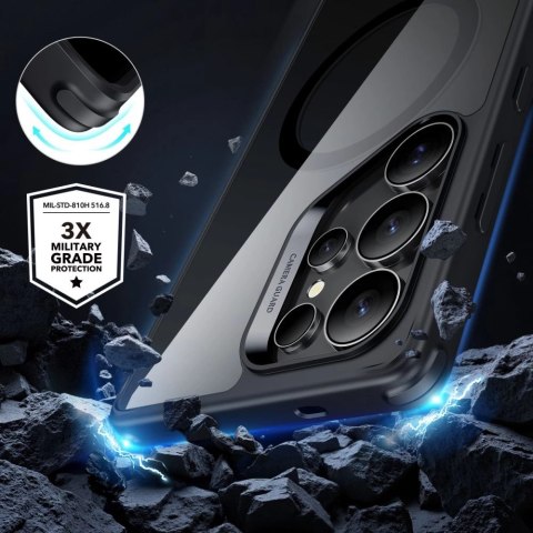 Etui ESR Classic Hybrid Halolock MagSafe na Samsung Galaxy S25 Ultra - przezroczysto-czarne Etui ESR Classic Hybrid Halolock MagSafe na Samsung Galaxy S25 Ultra - przezroczysto-czarne