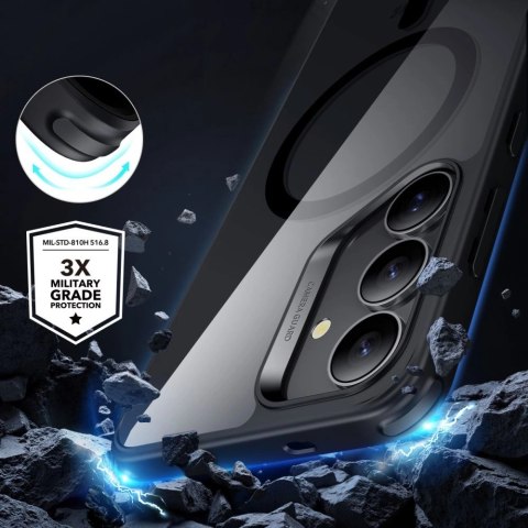 Etui ESR Classic Hybrid Halolock MagSafe na Samsung Galaxy S25+ - przezroczysto-czarne Etui ESR Classic Hybrid Halolock MagSafe na Samsung Galaxy S25+ - przezroczysto-czarne