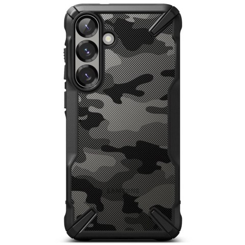 Etui Ringke Fusion X na Samsung Galaxy S25 - czarny camo