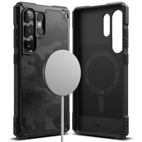 Etui Ringke Rugged Gear MagSafe na Samsung Galaxy S25 Ultra - czarny camo Etui Ringke Rugged Gear MagSafe na Samsung Galaxy S25 Ultra - czarny camo