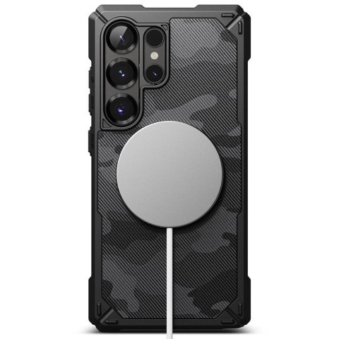 Etui Ringke Rugged Gear MagSafe na Samsung Galaxy S25 Ultra - czarny camo Etui Ringke Rugged Gear MagSafe na Samsung Galaxy S25 Ultra - czarny camo