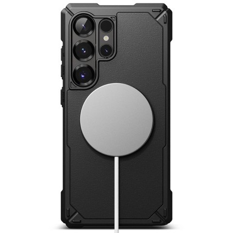 Etui Ringke Rugged Gear MagSafe na Samsung Galaxy S25 Ultra - czarny