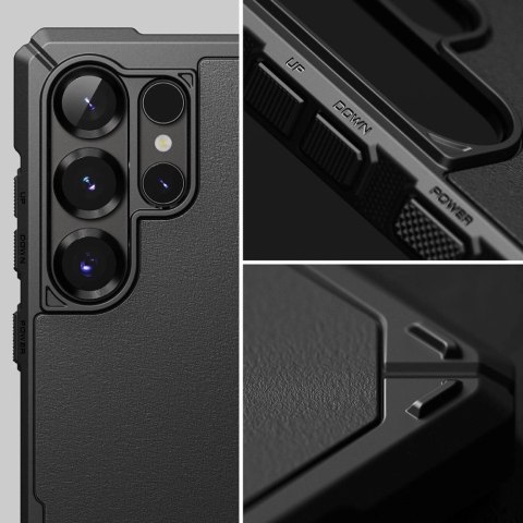 Etui Ringke Rugged Gear MagSafe na Samsung Galaxy S25 Ultra - czarny