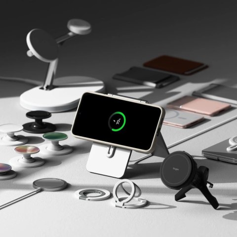 Etui Ringke Silicone MagSafe na Samsung Galaxy S25 - beżowy