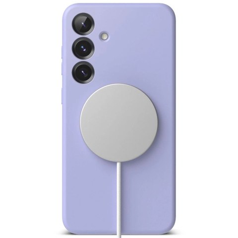 Etui Ringke Silicone MagSafe na Samsung Galaxy S25+ - fioletowy