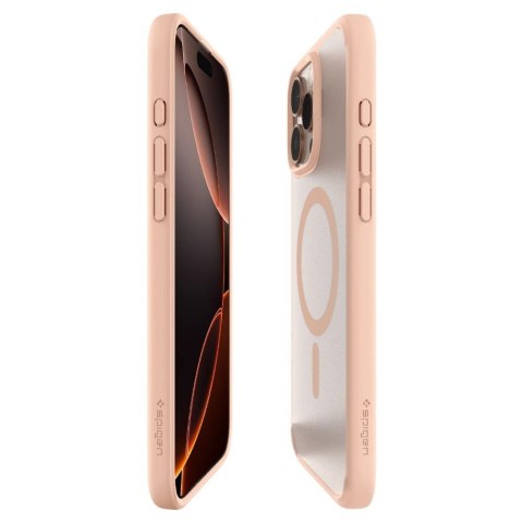 Etui Spigen Ultra Hybrid "T" MagSafe na iPhone 16 Pro Max - różowe Etui Spigen Ultra Hybrid "T" MagSafe na iPhone 16 Pro Max - różowe