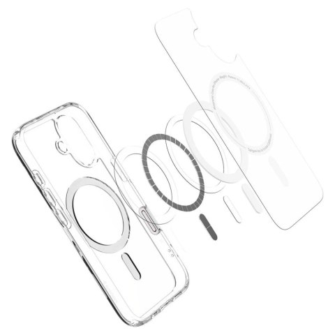 Etui Spigen Ultra Hybrid "T" MagSafe na iPhone 16 - białe Etui Spigen Ultra Hybrid "T" MagSafe na iPhone 16 - białe