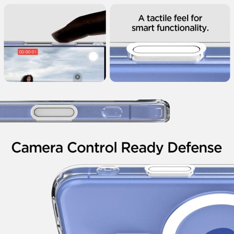 Etui Spigen Ultra Hybrid "T" MagSafe na iPhone 16 - białe Etui Spigen Ultra Hybrid "T" MagSafe na iPhone 16 - białe