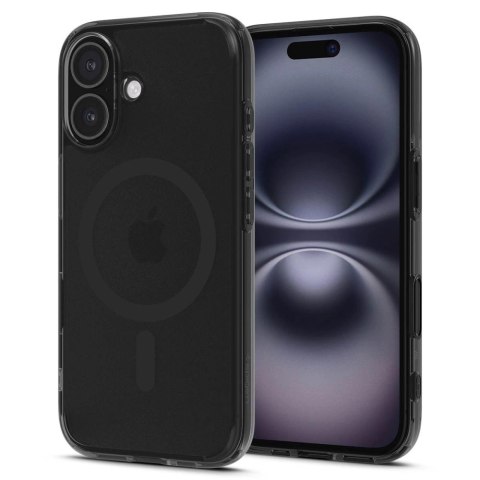 Etui Spigen Ultra Hybrid "T" MagSafe na iPhone 16e - półprzezroczysto-czarne Etui Spigen Ultra Hybrid "T" MagSafe na iPhone 16e - półprzezroczysto-czarne