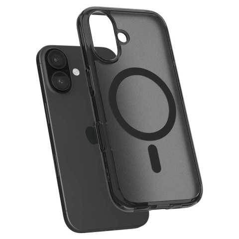 Etui Spigen Ultra Hybrid "T" MagSafe na iPhone 16e - półprzezroczysto-czarne Etui Spigen Ultra Hybrid "T" MagSafe na iPhone 16e - półprzezroczysto-czarne