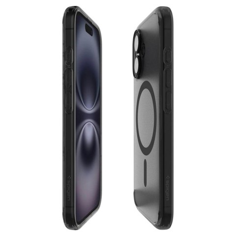 Etui Spigen Ultra Hybrid "T" MagSafe na iPhone 16e - półprzezroczysto-czarne Etui Spigen Ultra Hybrid "T" MagSafe na iPhone 16e - półprzezroczysto-czarne