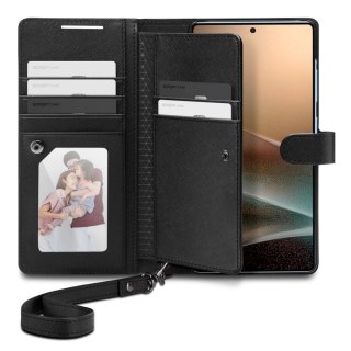 Etui Spigen Wallet "S" na Samsung Galaxy S25 Ultra - czarne