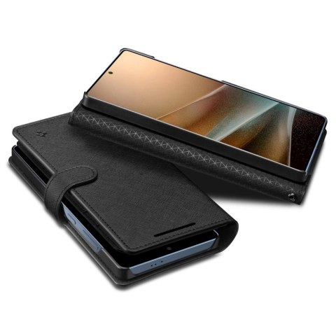 Etui Spigen Wallet "S" na Samsung Galaxy S25 Ultra - czarne Etui Spigen Wallet "S" na Samsung Galaxy S25 Ultra - czarne