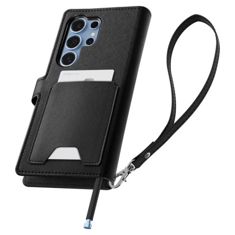 Etui Spigen Wallet "S" na Samsung Galaxy S25 Ultra - czarne Etui Spigen Wallet "S" na Samsung Galaxy S25 Ultra - czarne