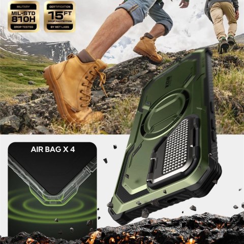 Etui Supcase IBLSN Armorbox Mag na Samsung Galaxy S25 - oliwkowy
