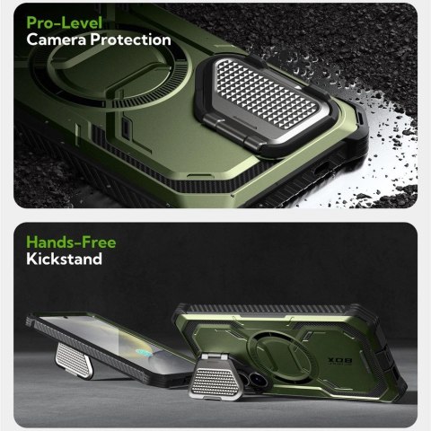 Etui Supcase IBLSN Armorbox Mag na Samsung Galaxy S25 - oliwkowy