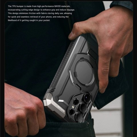 Etui Supcase UB Grip Mag na Samsung Galaxy S25 Ultra - czarne Etui Supcase UB Grip Mag na Samsung Galaxy S25 Ultra - czarne