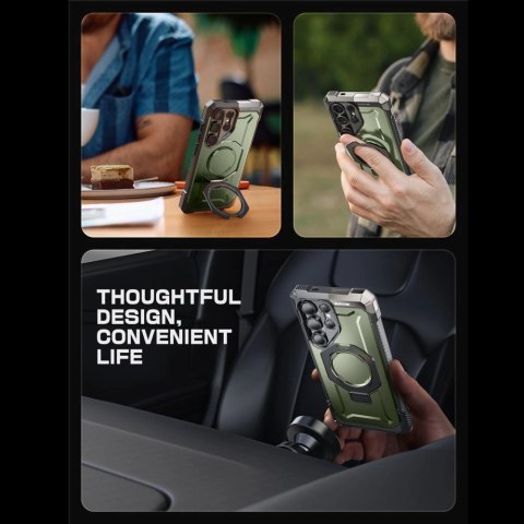 Etui Supcase UB Grip Mag na Samsung Galaxy S25 Ultra - oliwkowy